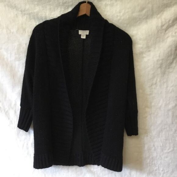 Loft Black Thick Open Cardigan - Picture 1 of 10